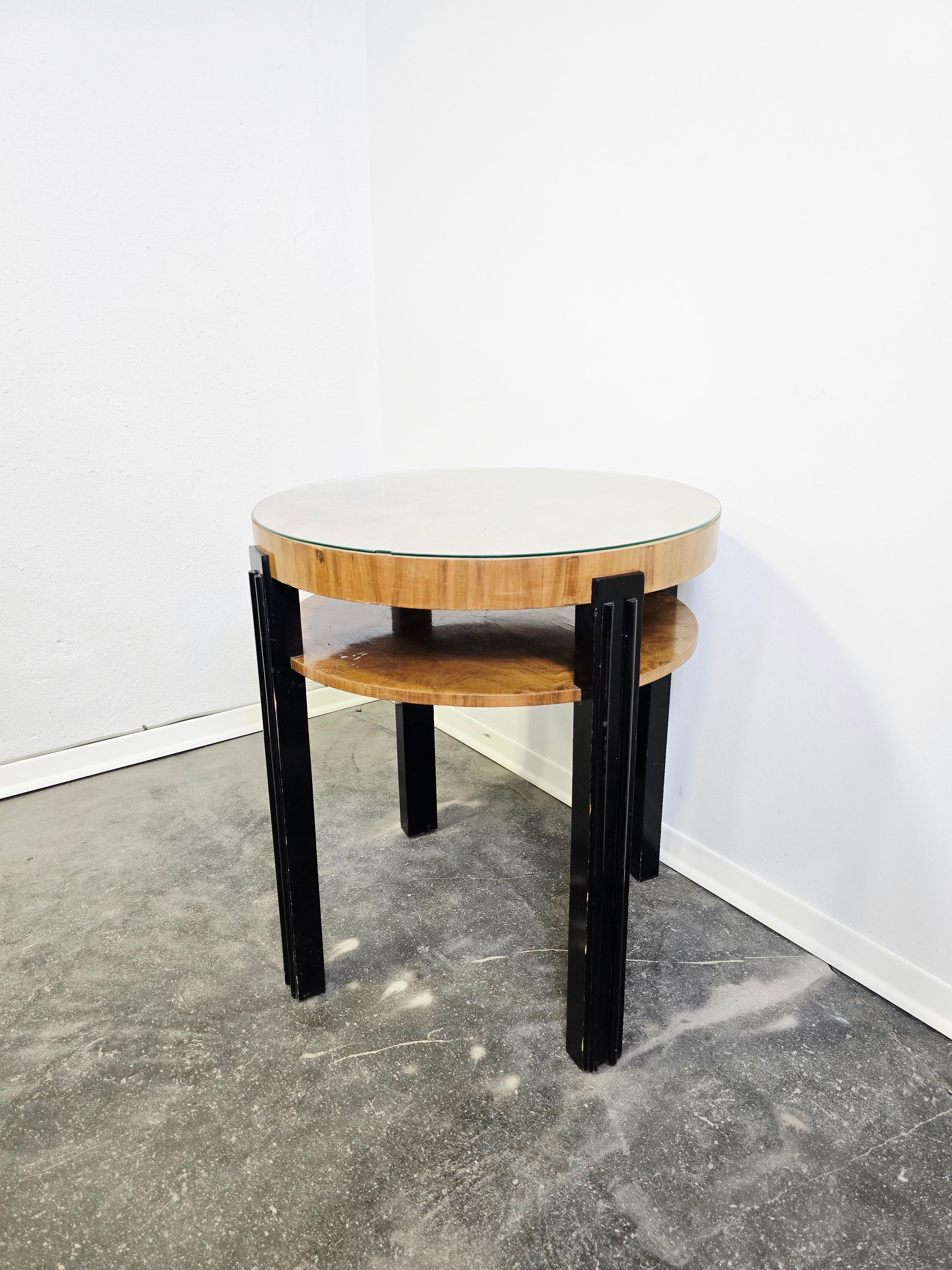 Metà XX secolo Tavolo a gradoni Art Deco anni '40 in vendita