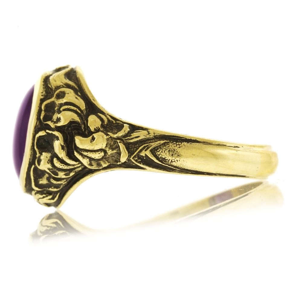 Art Deco Tiffany & Co. Amethyst Set of Gold Ring 4
