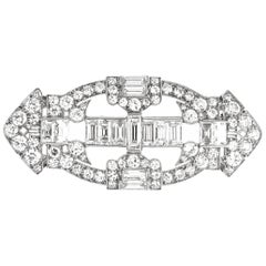 Art Deco Tiffany & Co. Diamond Platinum Brooch