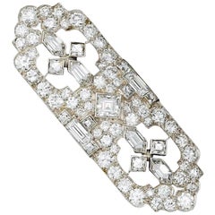 Art Deco Tiffany & Co. Diamond Platinum Brooch Pin Pendant