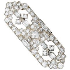 Art Deco Tiffany & Co. Diamond Platinum Brooch Pin Pendant