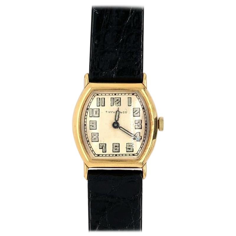 Art Deco Tiffany & Co. Ladies Gold Watch For Sale