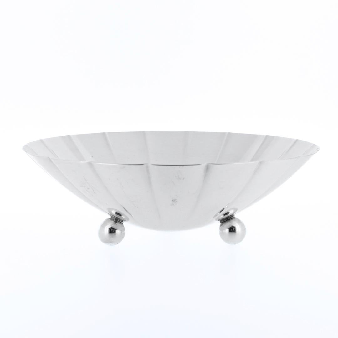 Art Deco Tiffany & Co. Sterling Silver Footed Bowl Model No. 22673 5