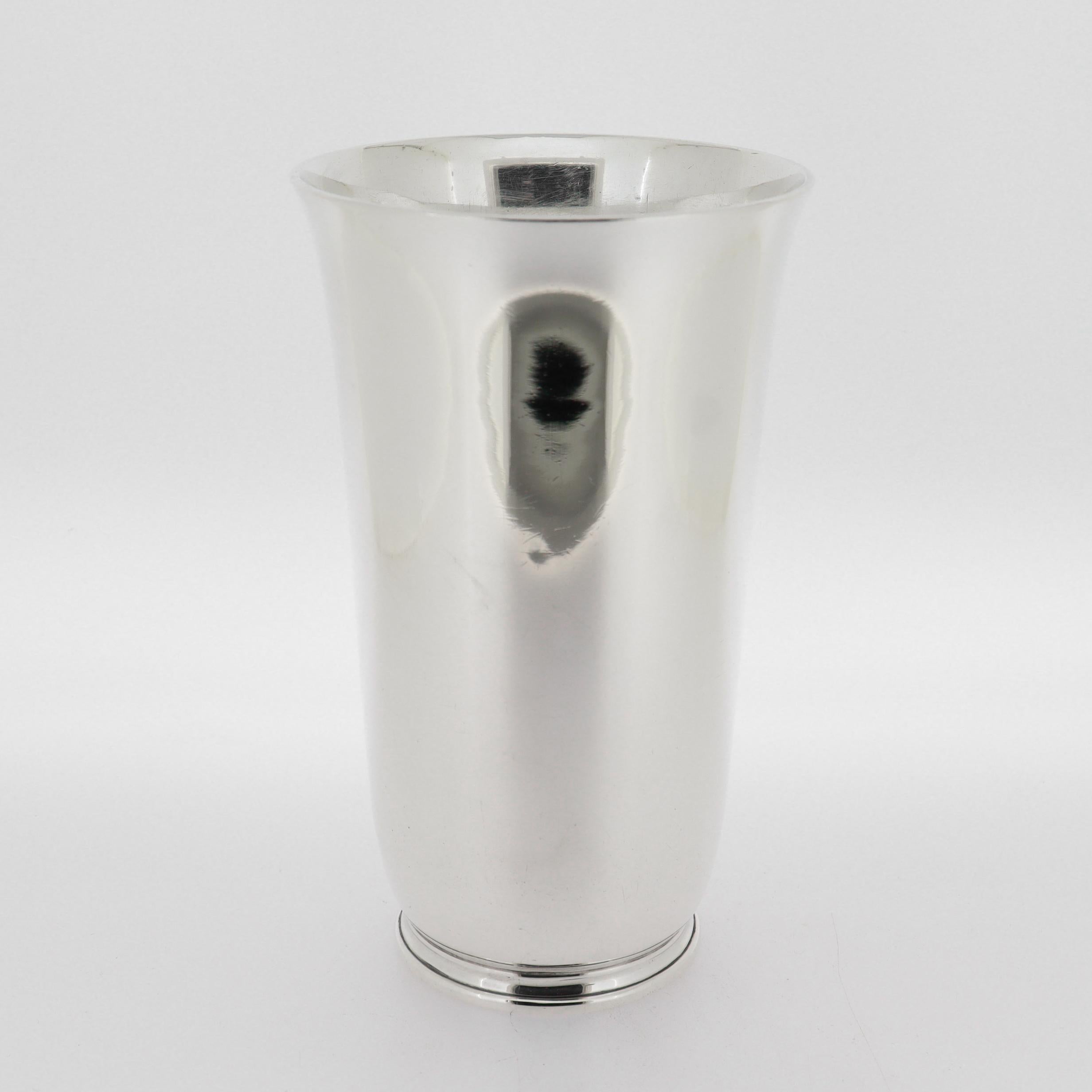 American Art Deco Tiffany & Co. Sterling Silver High Ball Cocktail Cup For Sale