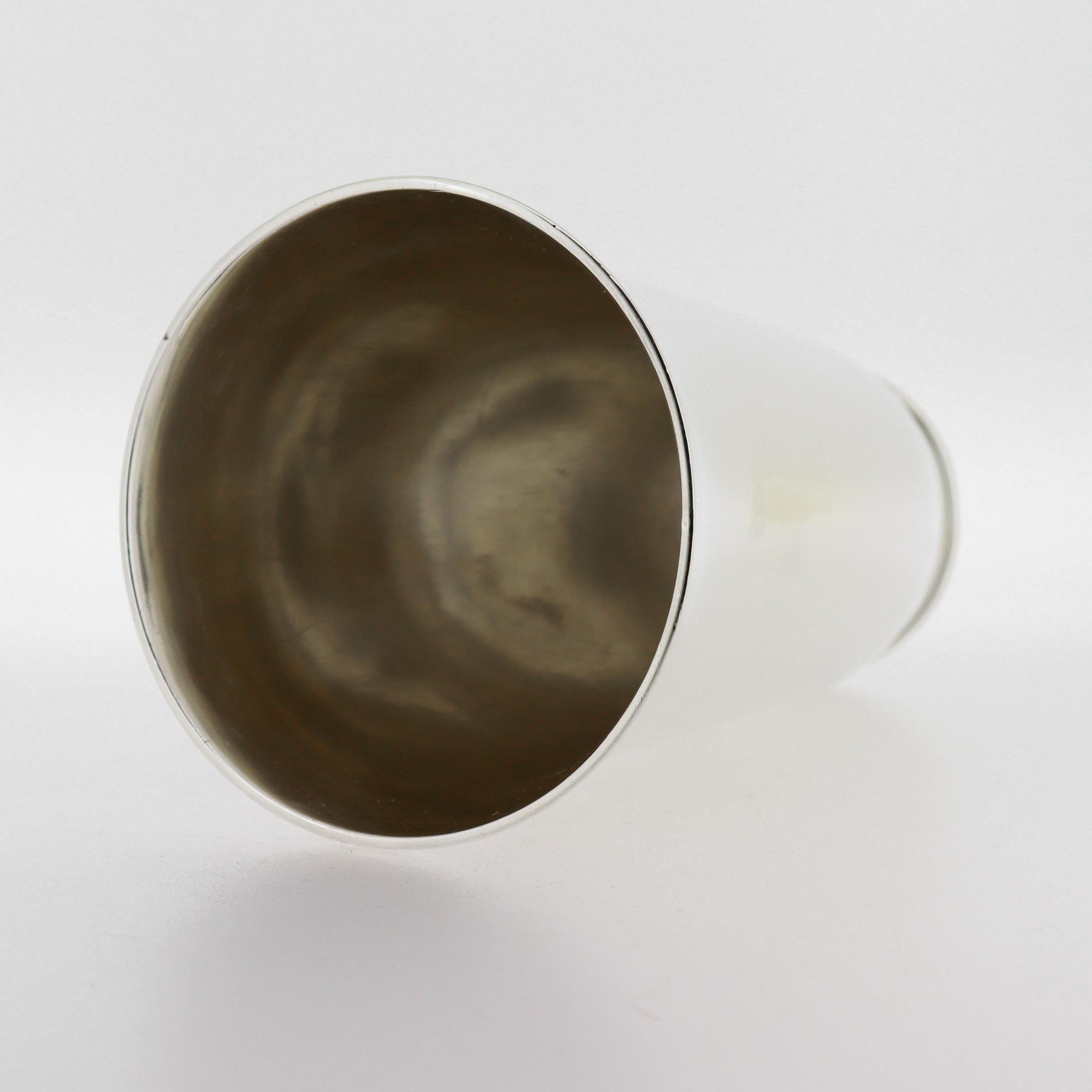 20th Century Art Deco Tiffany & Co. Sterling Silver High Ball Cocktail Cup For Sale