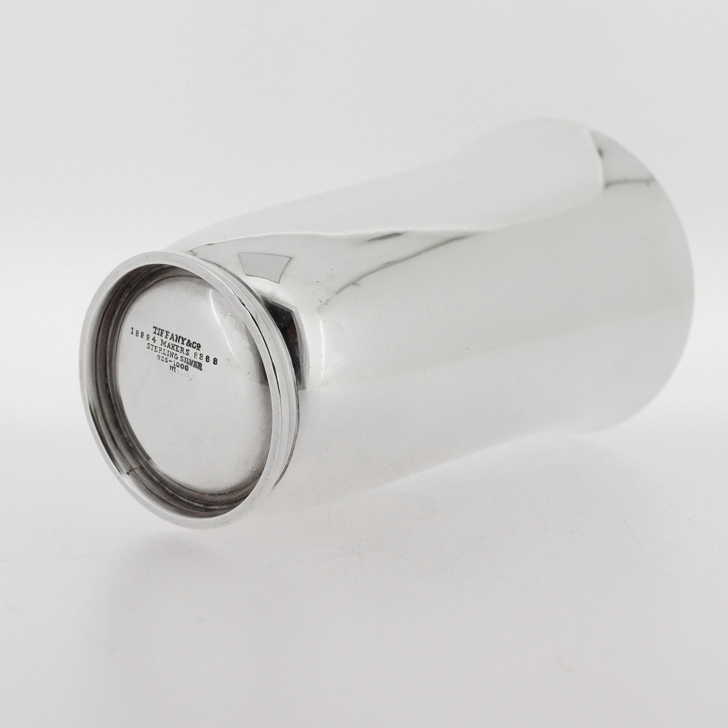 Art Deco Tiffany & Co. Sterling Silver High Ball Cocktail Cup For Sale 3