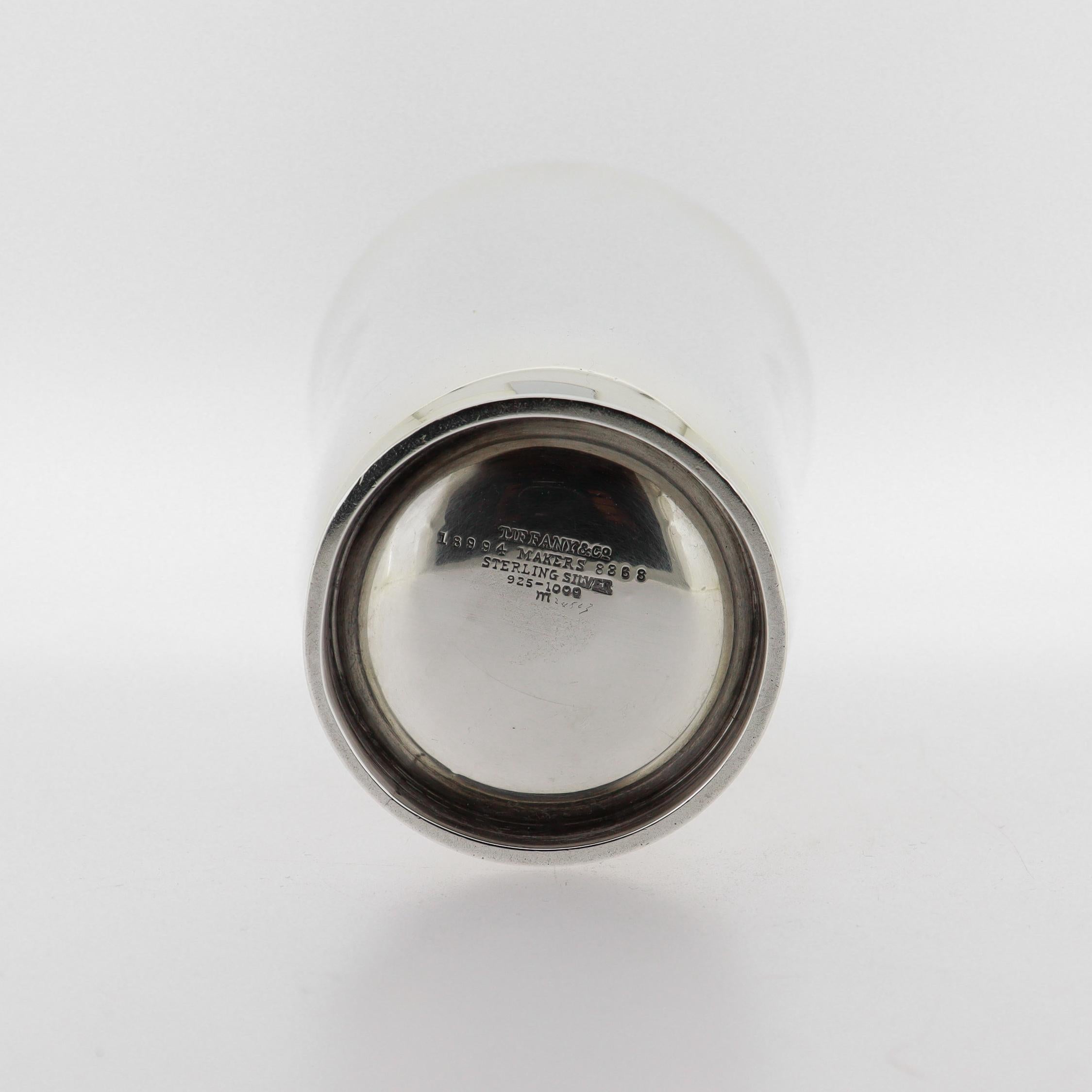 Art Deco Tiffany & Co. Sterling Silver High Ball Cocktail Cup For Sale 4