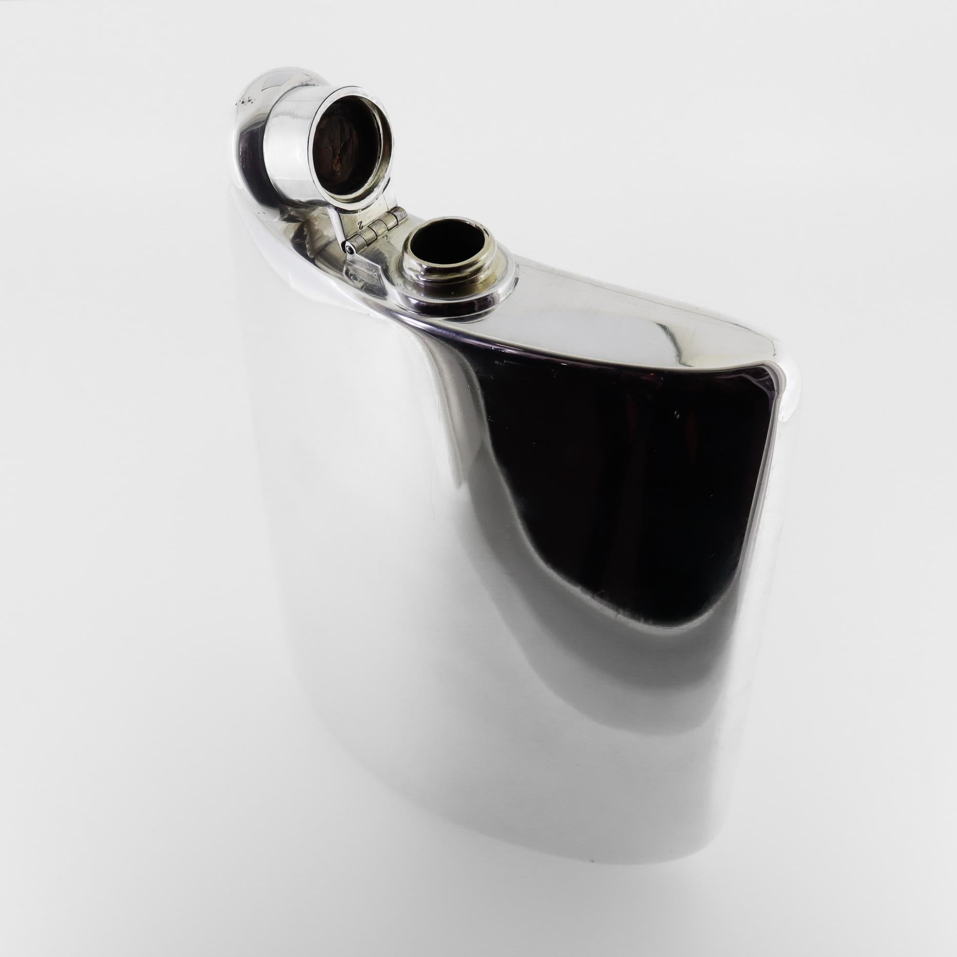 Art Deco Tiffany & Co. Hip Flask aus Sterlingsilber mit Likör oder Whiskey 3
