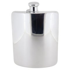 Art Deco Tiffany & Co. Hip Flask aus Sterlingsilber mit Likör oder Whiskey