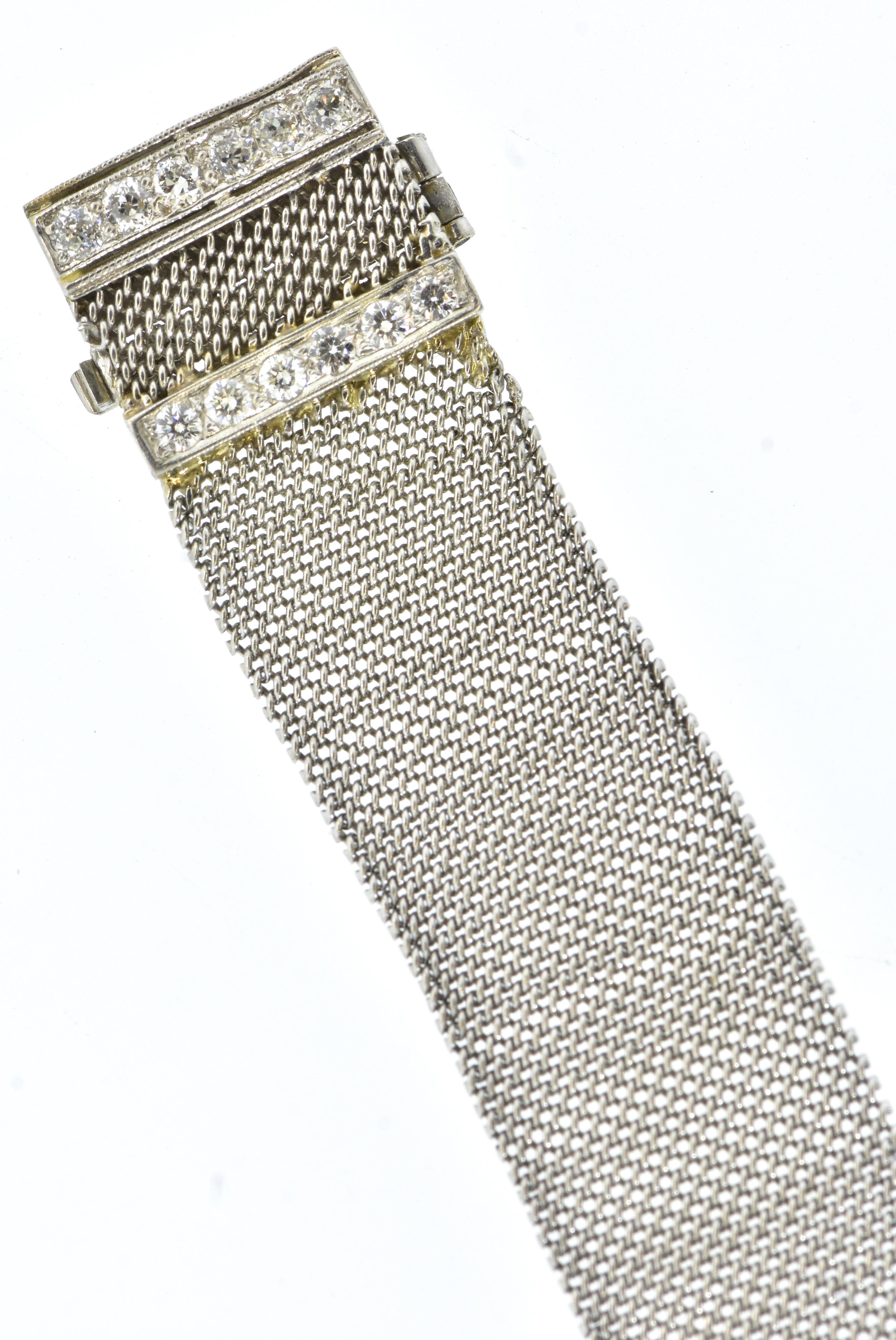 Art Deco Tiffany Platinum, Diamond and Emerald Wristwatch, c. 1920. 5
