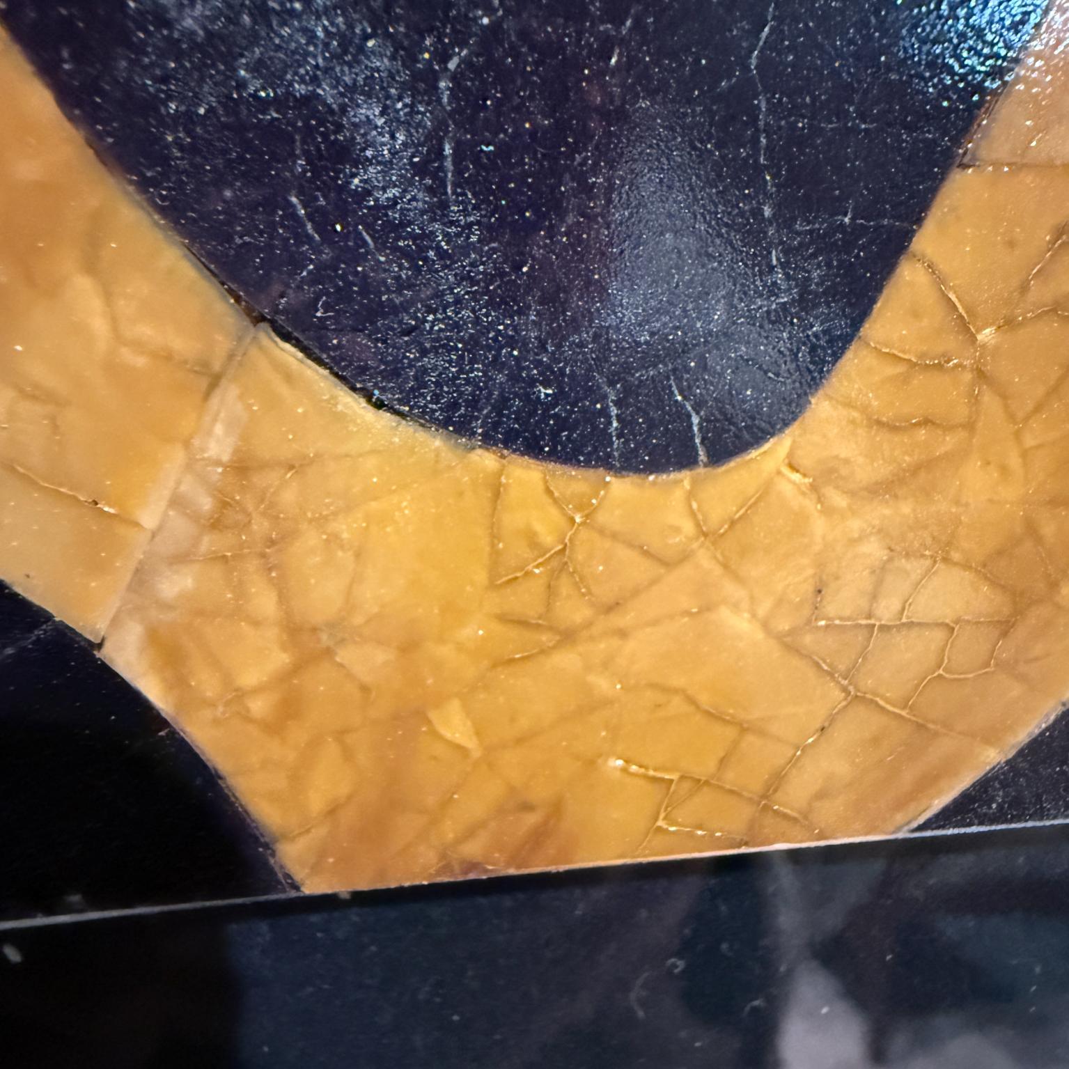Art Deco Tiger Pattern Tessellated  Egg Shell Stone Picture Frame For Sale 2