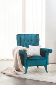 Art Deco Tile Set/2 Armchairs in the Style of 1930's, Handmade by Greenapple