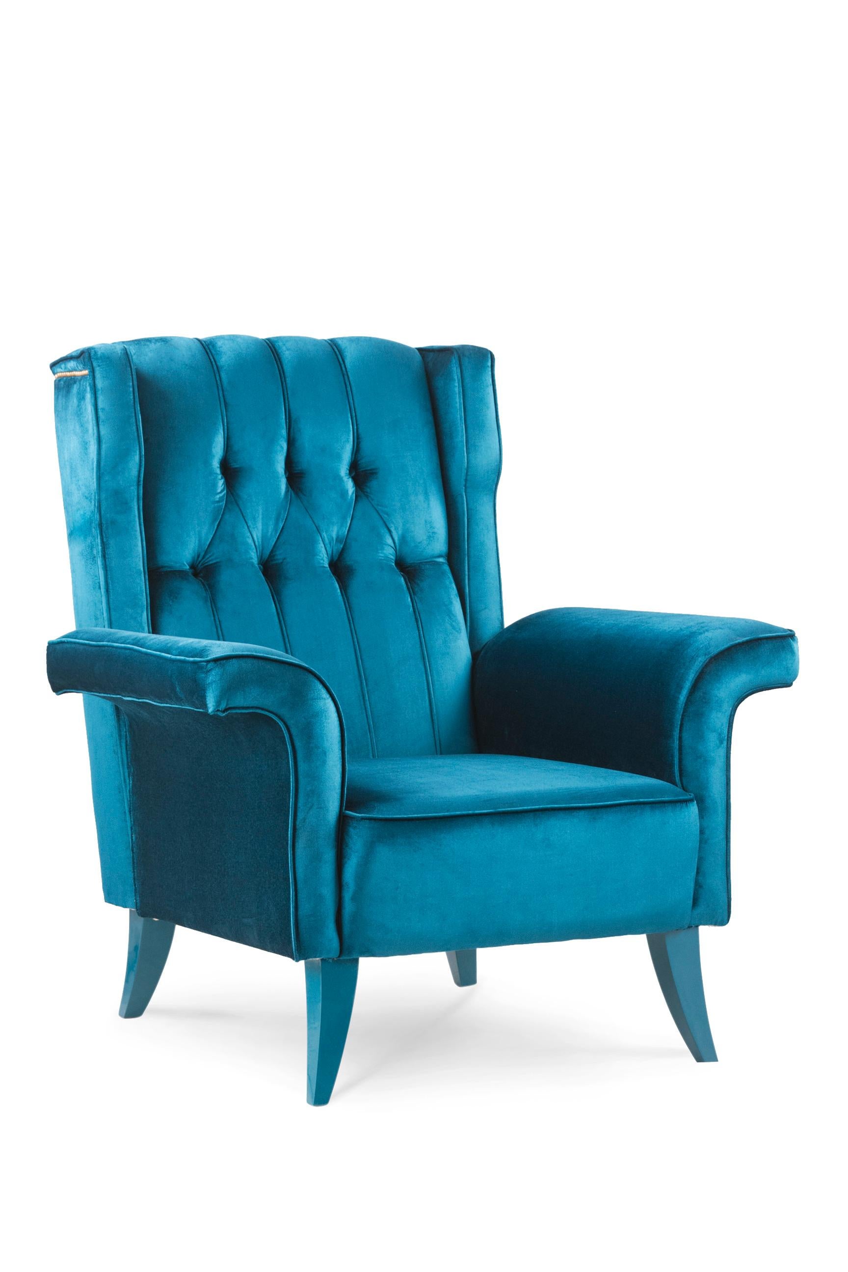 Fait main Art Deco Tile Set/2 Armchairs in the Style of 1930's, Handmade by Greenapple en vente