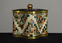Art Deco Tin Box, Cookie Tin Box With Colourful Decor, France