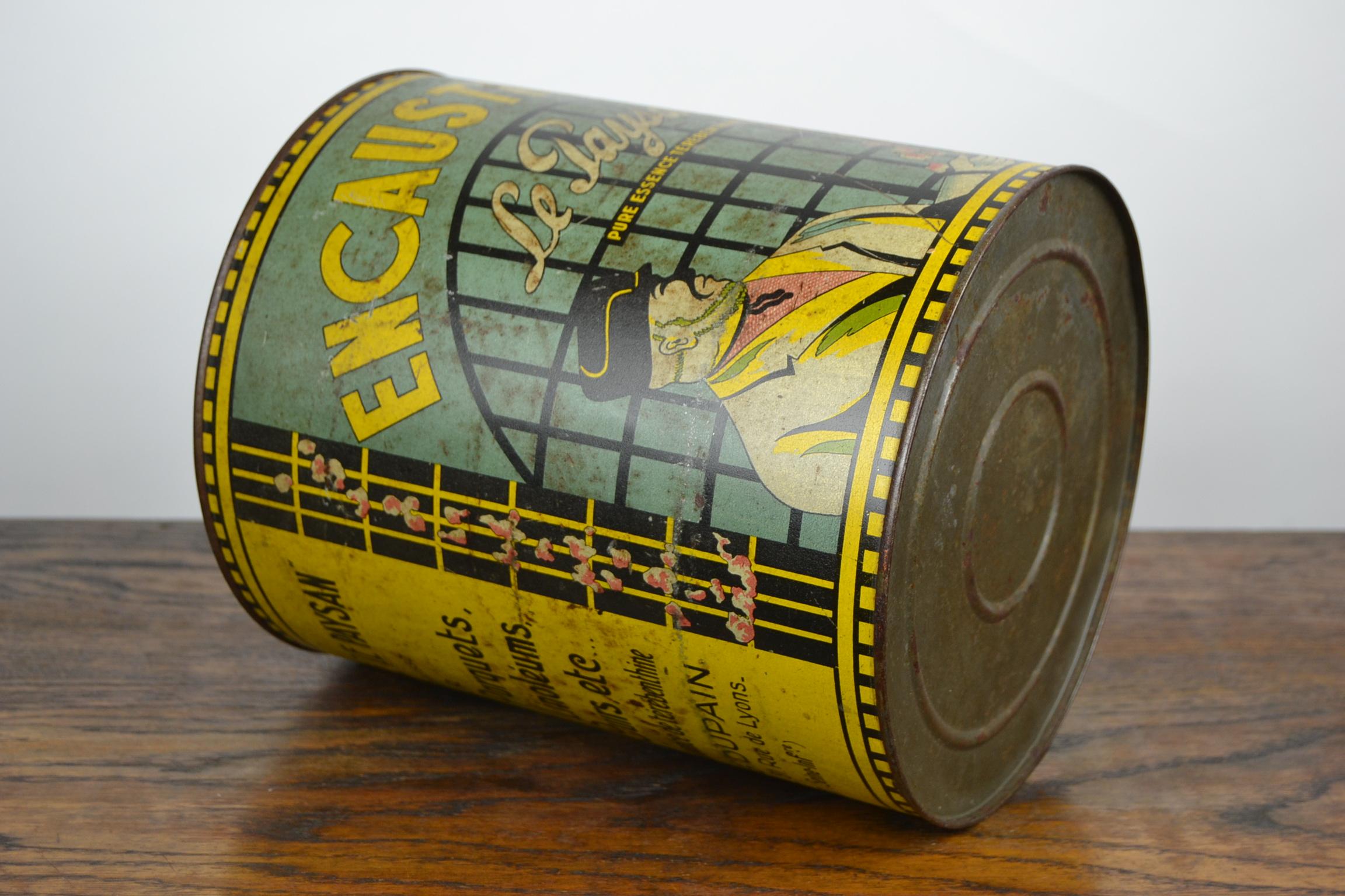 French Art Deco Tin, Maintenance for Furniture For Sale 3