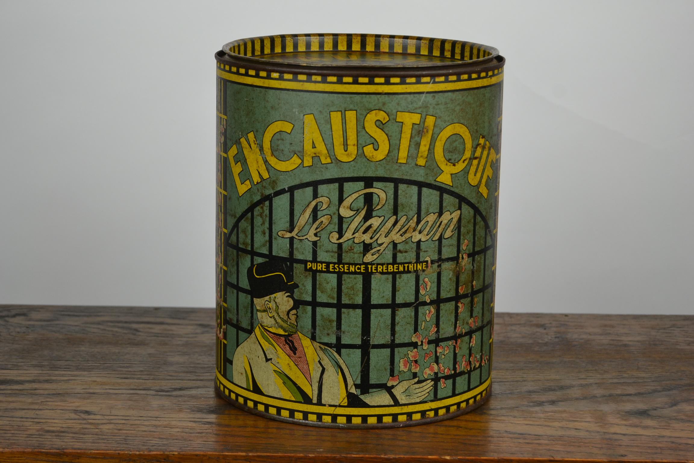 French Art Deco Tin, Maintenance for Furniture For Sale 4
