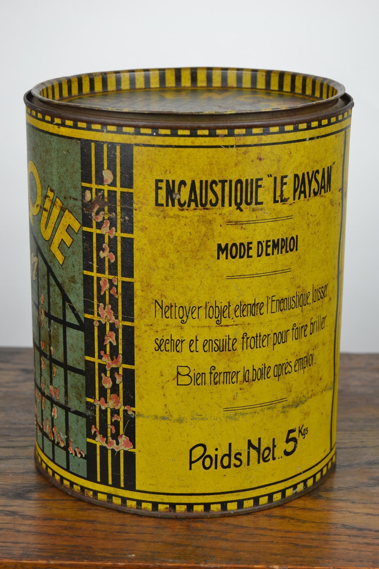 20th Century French Art Deco Tin, Maintenance for Furniture For Sale