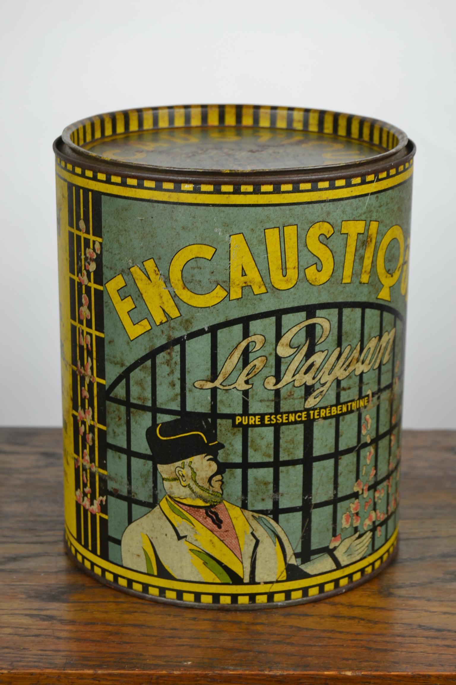 French Art Deco Tin, Maintenance for Furniture For Sale 2