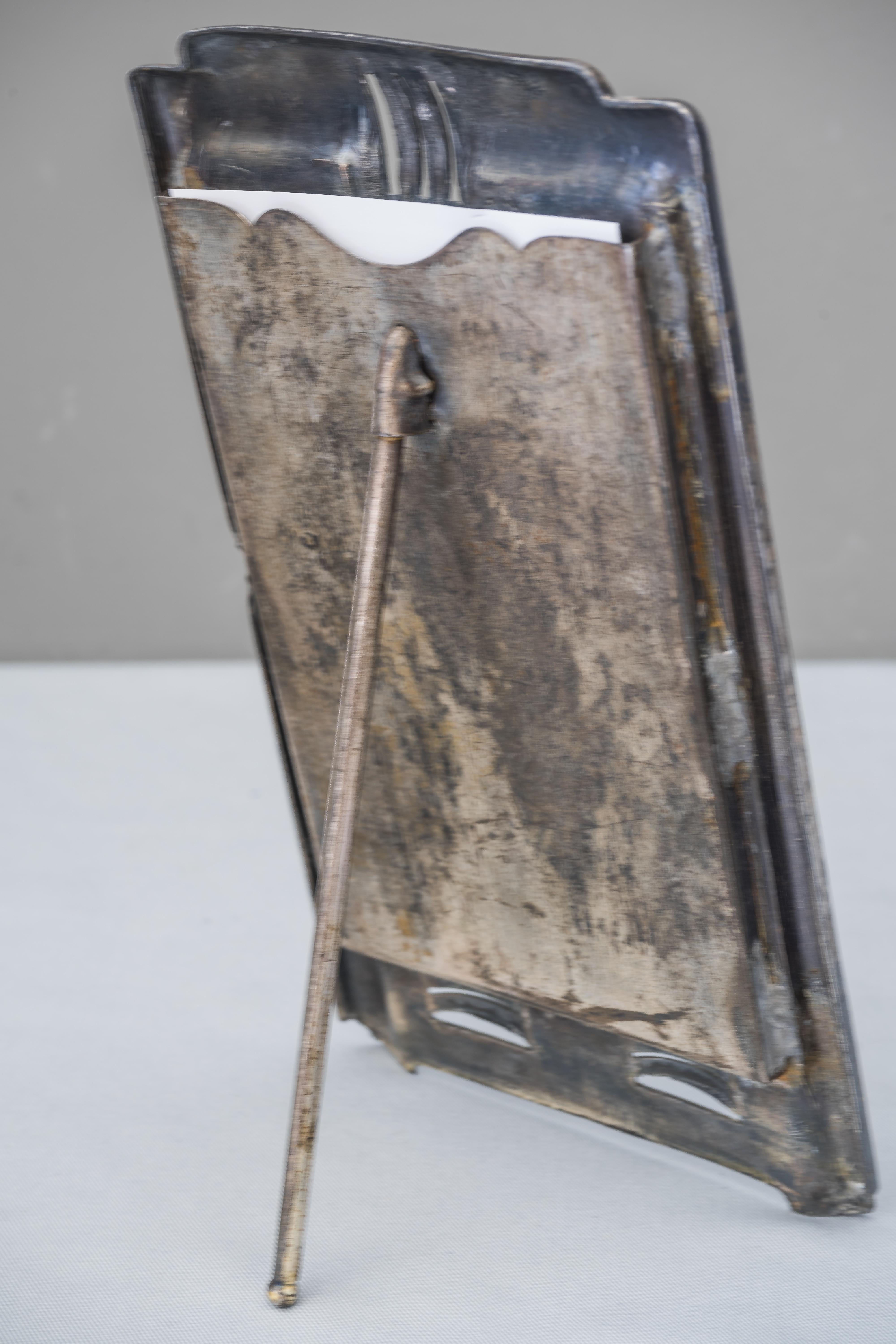 Art Deco Tin Picture Frame, circa 1920s 3