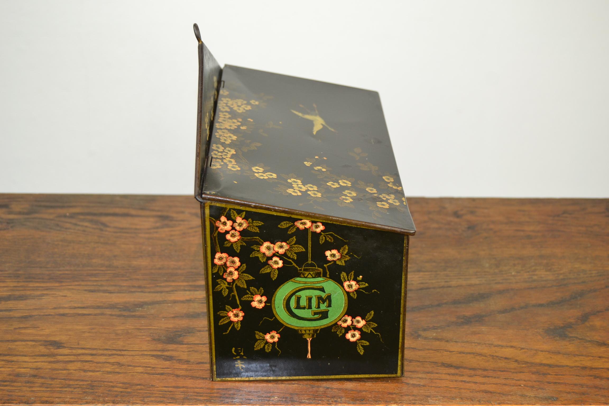 20th Century Art Deco Tin Cranes and Flowers, 1930s, The Netherlands For Sale