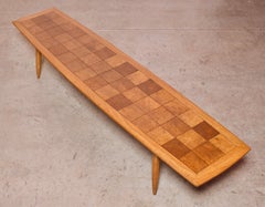 Art Deco Tomlinson Burlwood & Oak Oversized Coffee Table