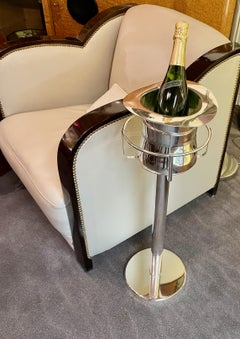 Art Deco Top Hat Champagne Bucket with Matching Stand