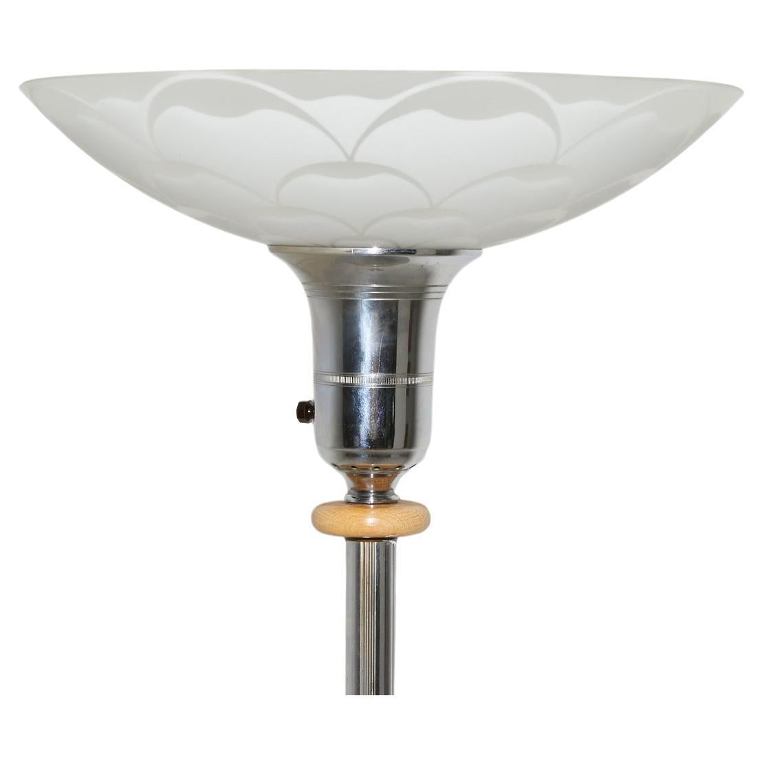 Art Deco Torcheire Lamp, 1940s For Sale