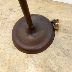 Art-Déco-Stehlampe im Torchiere-Stil, 1940, wunderschöne Patina