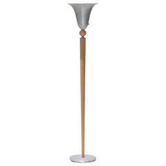 Art Deco Torchiere Floor Lamp by Russel Wright