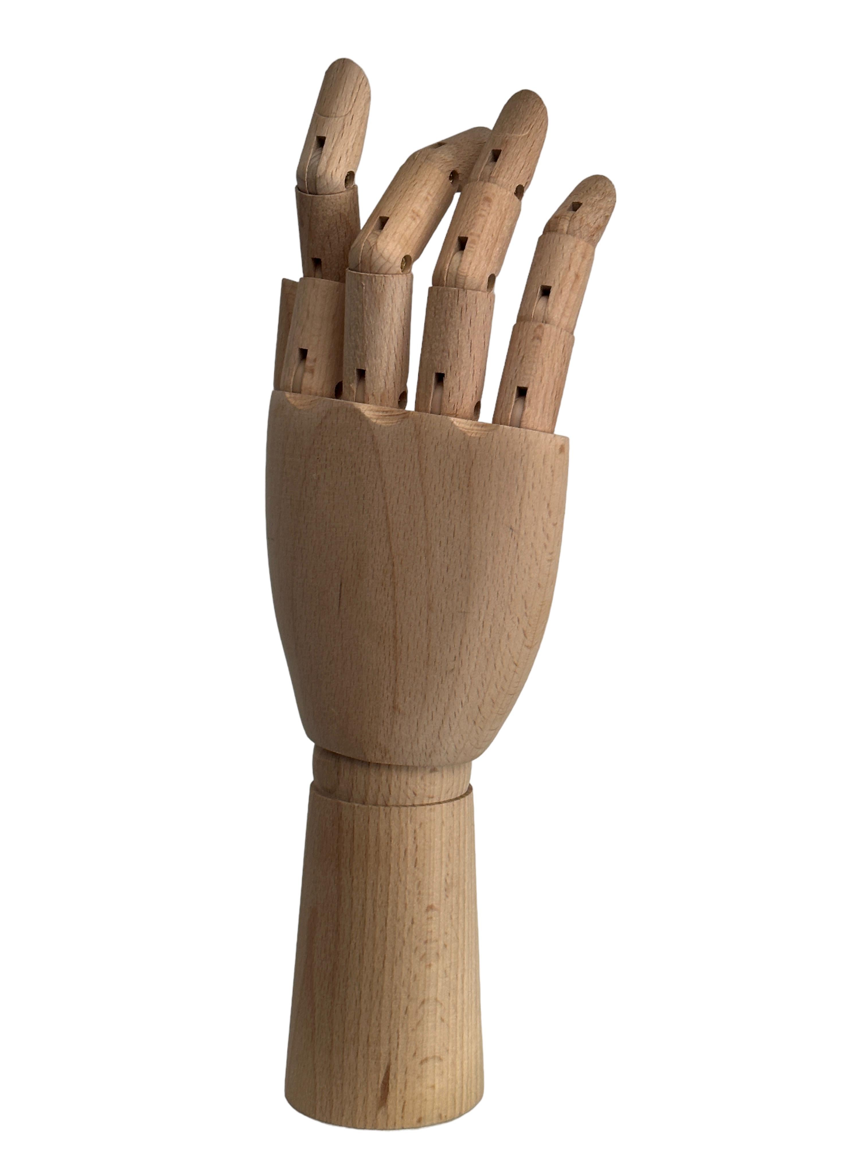Traditionelles Holz-Mannequin-Modell im Art déco-Stil, handgefertigt  (Handgefertigt) im Angebot