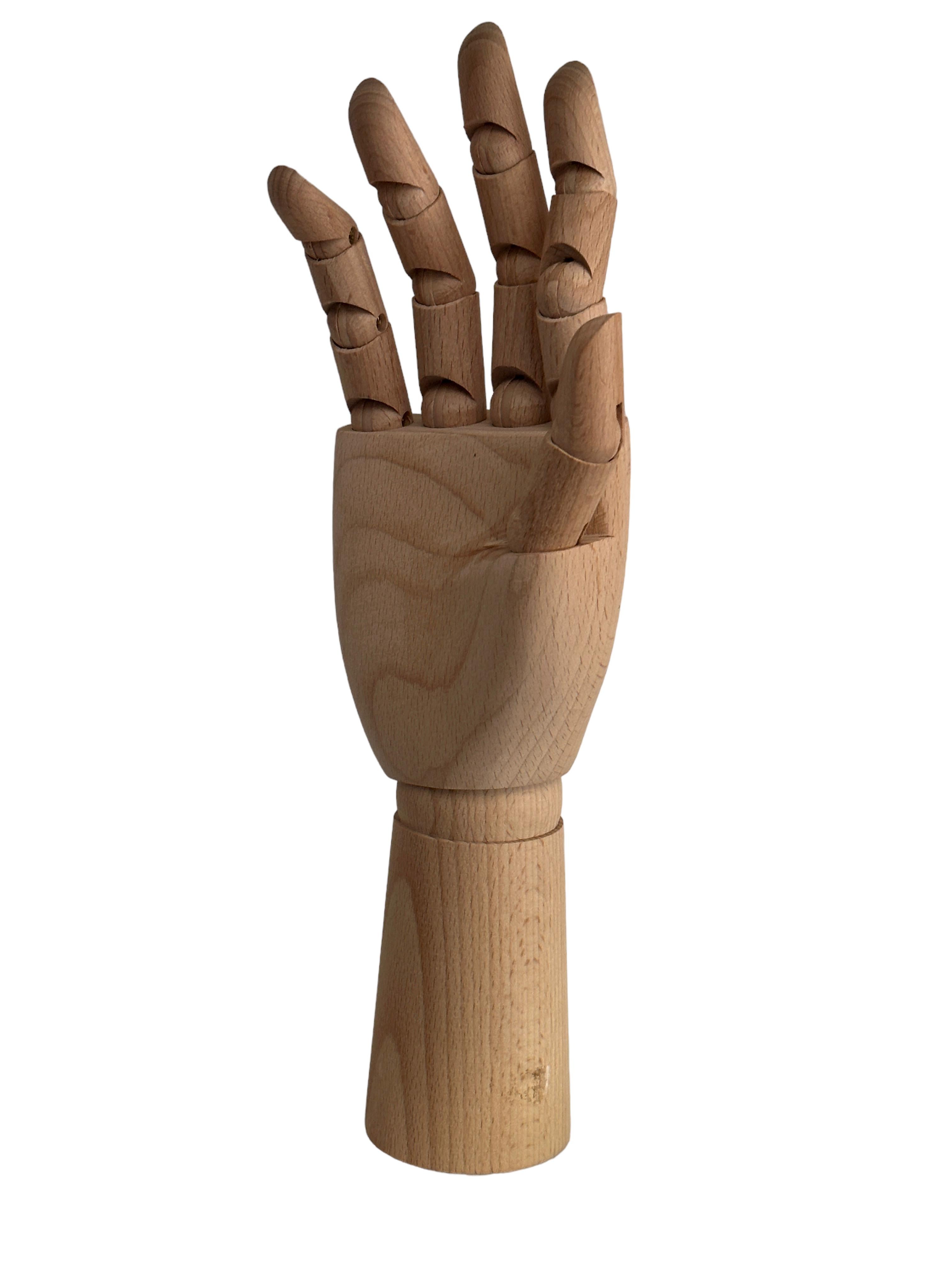 Modèle de grand mannequin en bois traditionnel Art Déco réalisé à la main par un artiste  Bon état - En vente à Nuernberg, DE