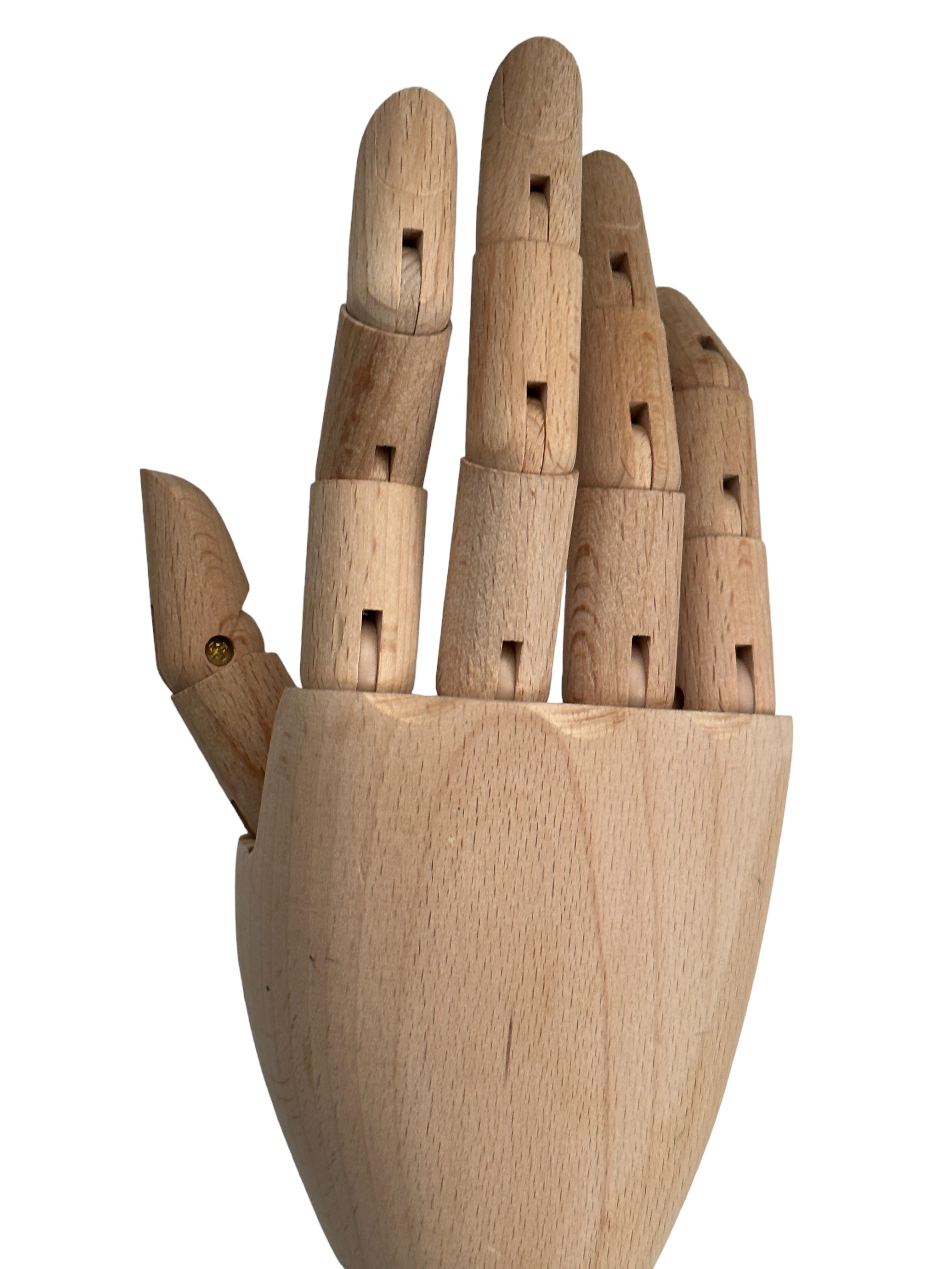 Traditionelles Holz-Mannequin-Modell im Art déco-Stil, handgefertigt  im Angebot 2