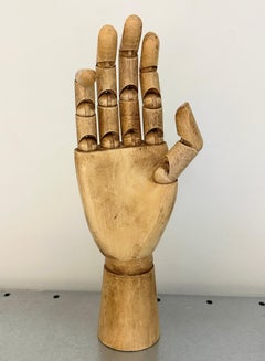Art Deco Traditional Wooden Hand Large Artist Mannequin Scale Model