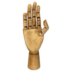 Traditionelles Holz-Mannequin-Modell im Art déco-Stil, handgefertigt