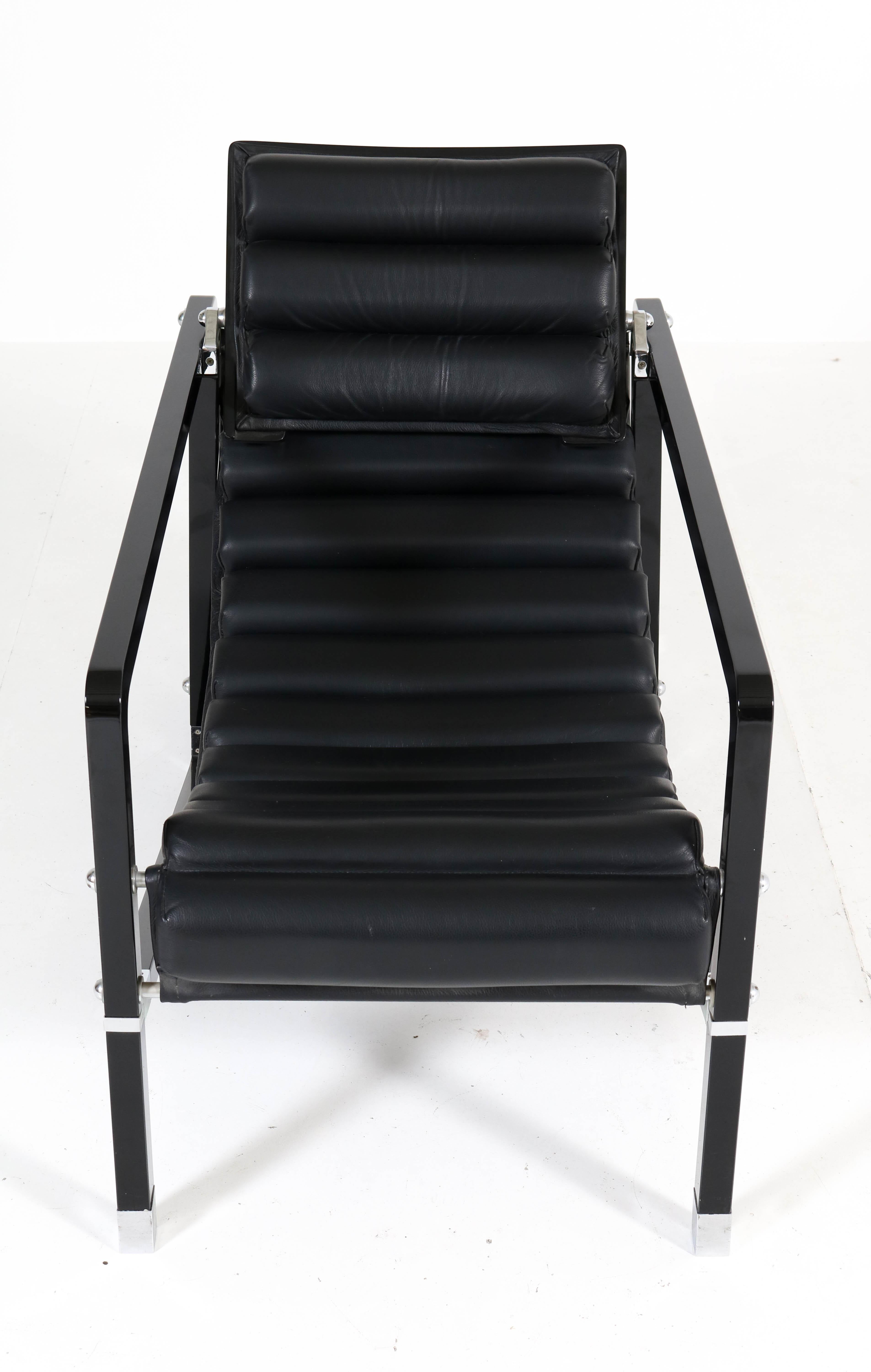 Late 20th Century Art Deco Transat Lounge Chair by Eileen Gray for Ecart International, 1980s
