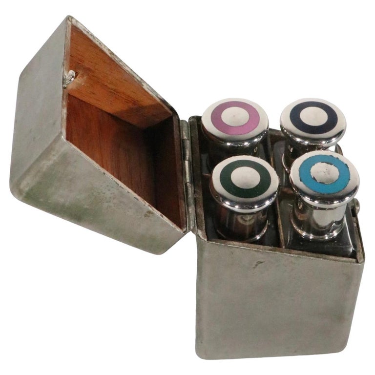 Picture of Art Deco Travel Toilet Water Perfume Bottle Caddy with Original Bottles ...