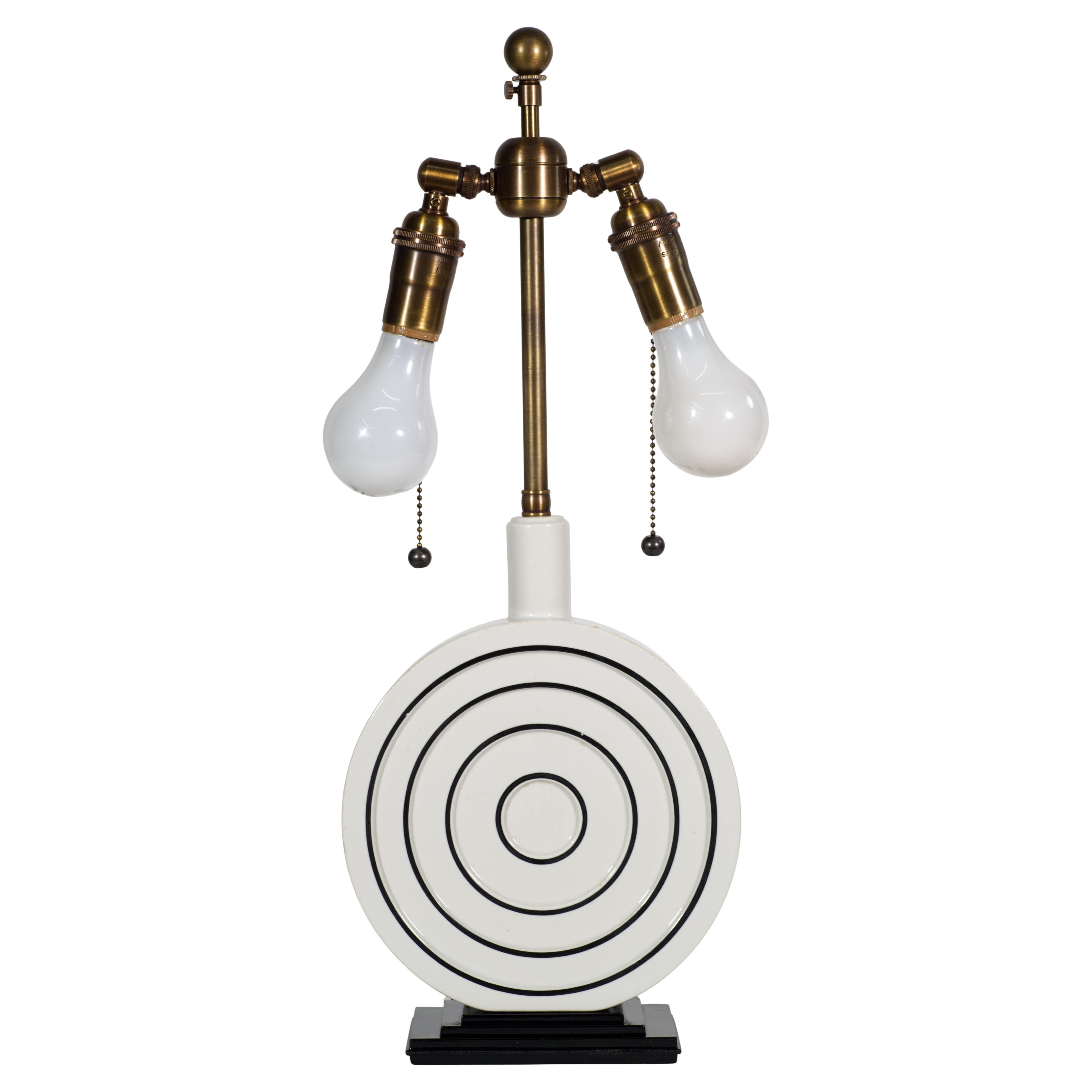 Art Deco Trenton Potteries Sculptural Table Lamp, 1930s
