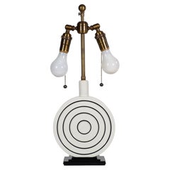 Art Deco Trenton Potteries Skulpturale Tischlampe, 1930er Jahre