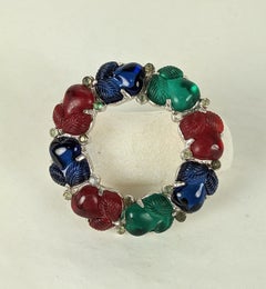 Art Deco Trifari Fruit Salad Brooch, Alfred Phillipe