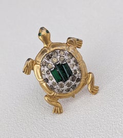 Art Deco Trifari Mini Turtle