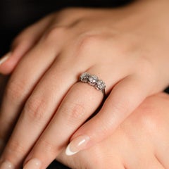 Art Deco Trilogy Diamond Ring Circa 1920's