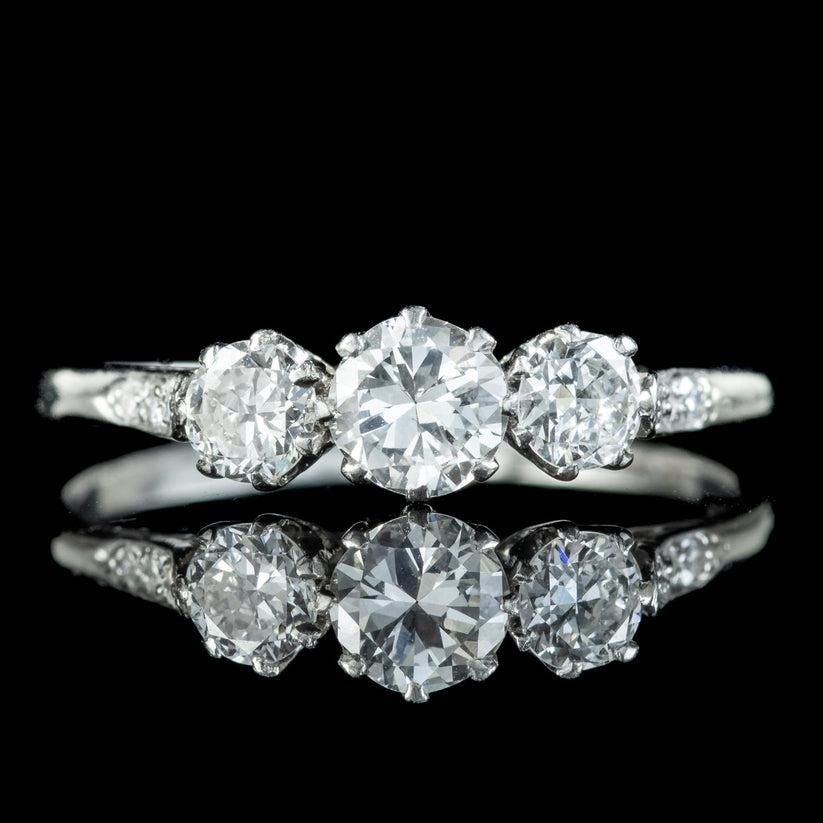A fine and impressive trilogy Diamond Ring main image 0