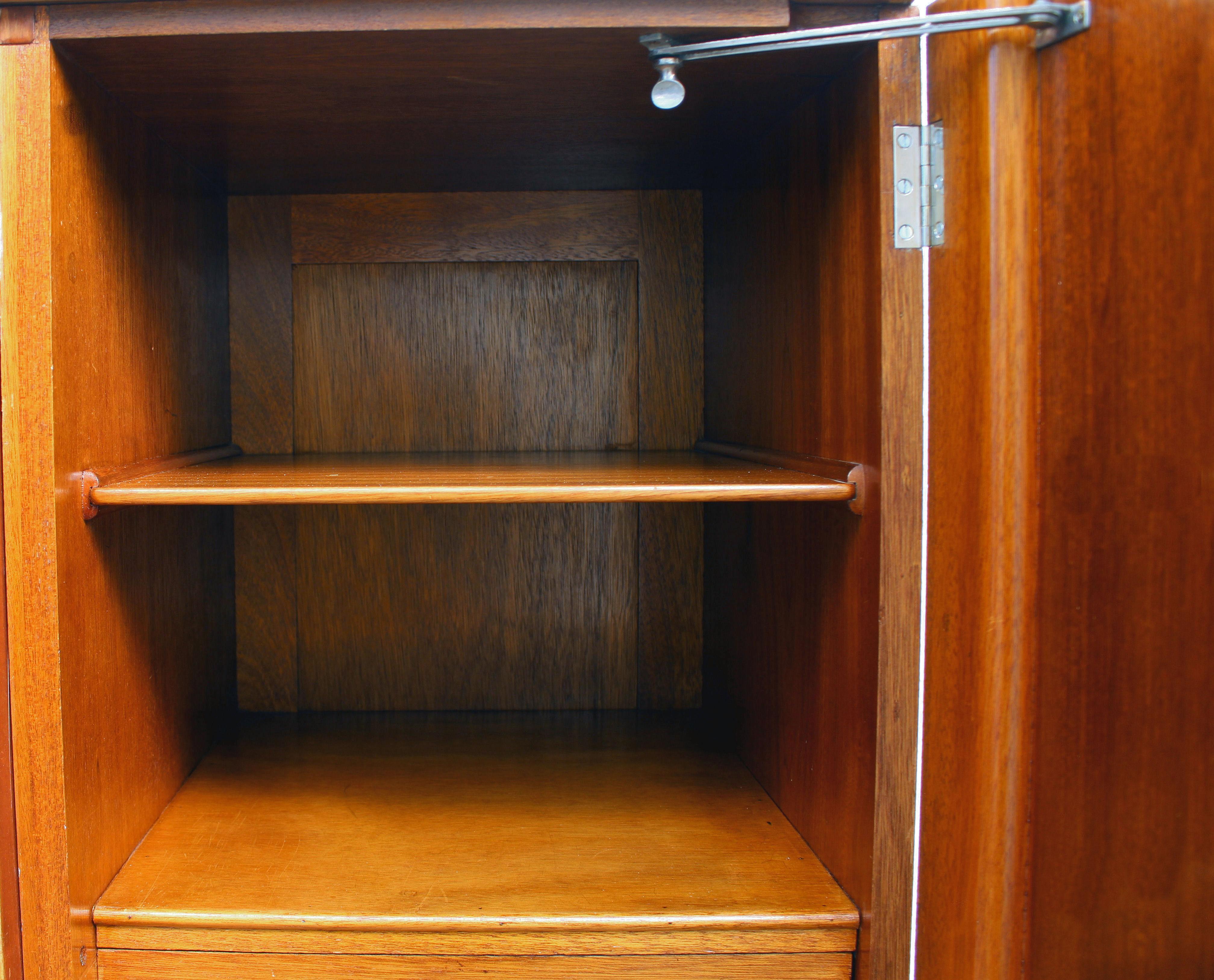 Art Deco Triple Birds Eye Maple Wardrobe, English, c1930 5