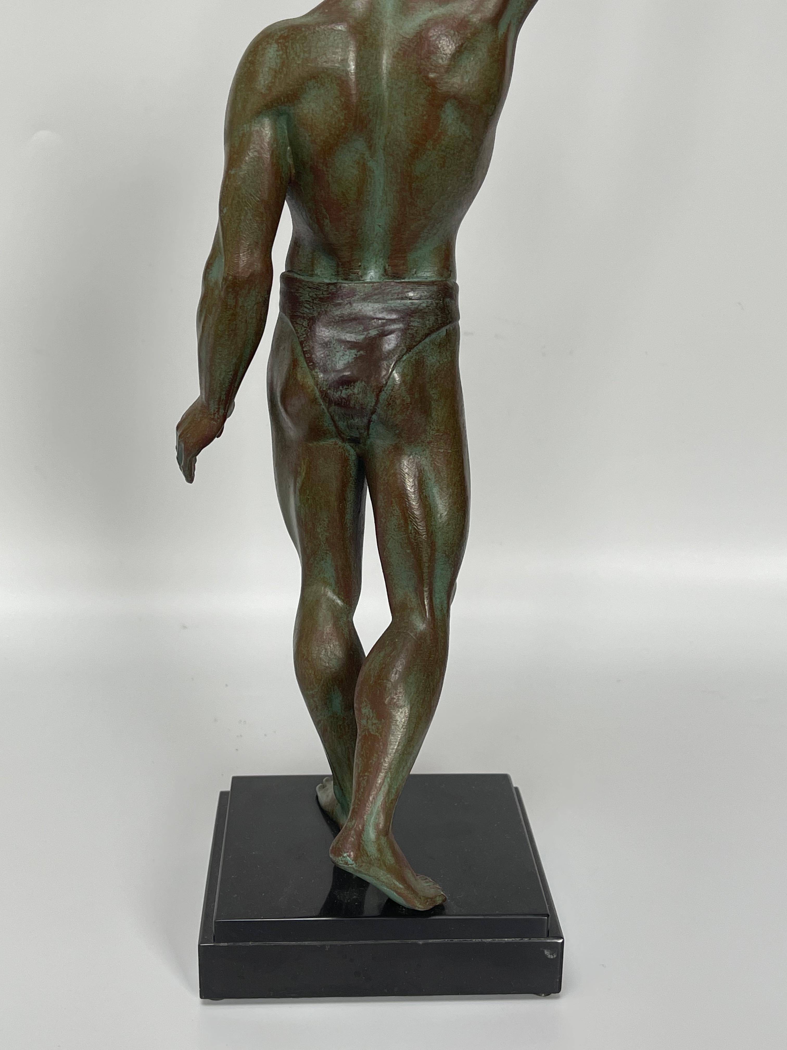 Triumph-Skulptur im Art déco-Stil von Elie Mardini im Angebot 4