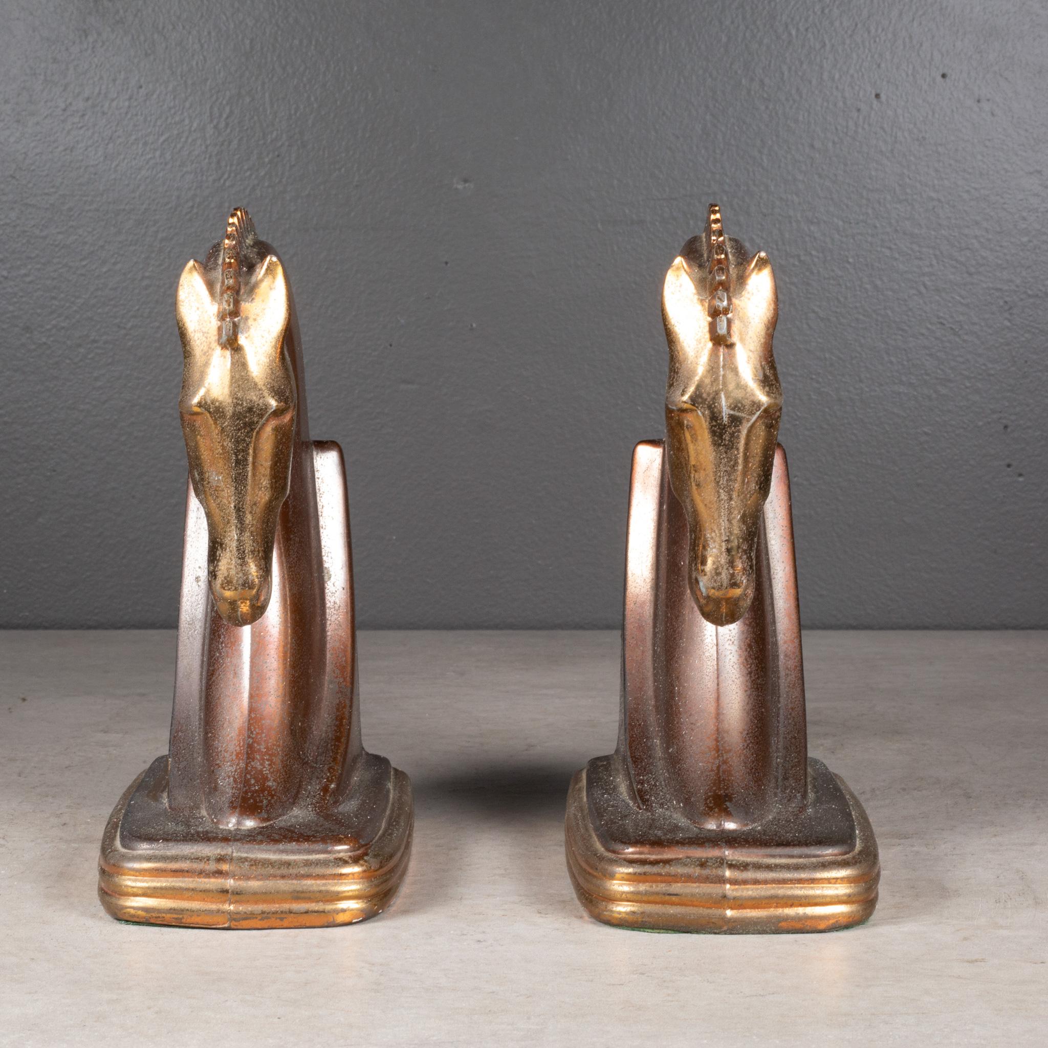 Art Deco Trojan Horse Bookends by Dodge Inc. c.1930 In Good Condition In San Francisco, CA