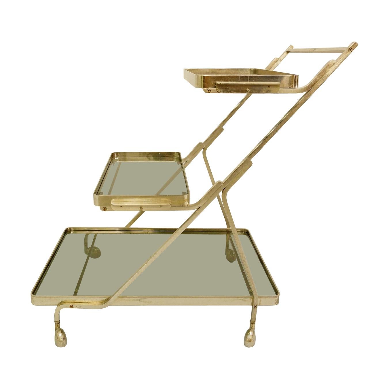 Art Deco Trolley with Removable Tray