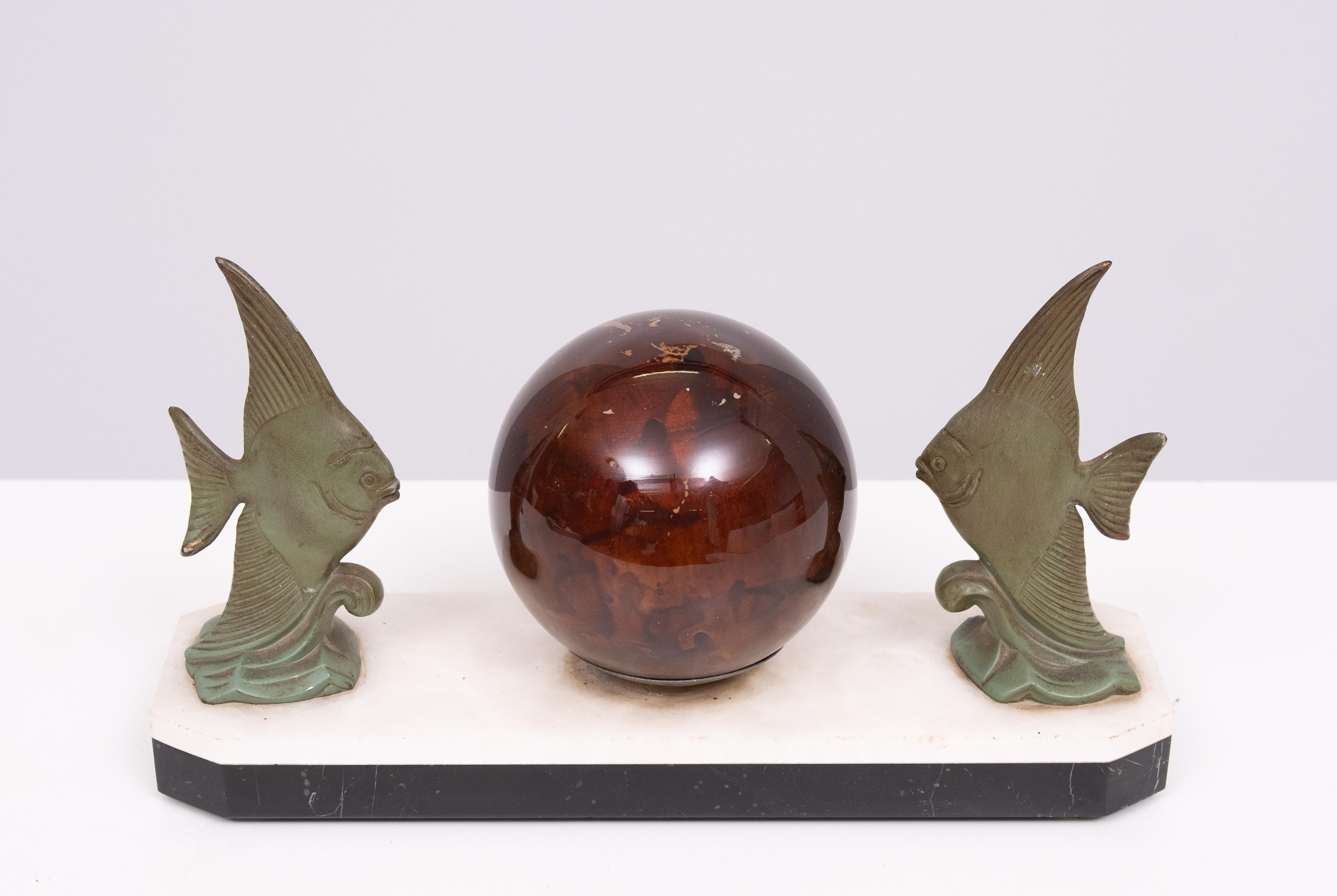 Art Deco Tropical Fish Lamp  1930s For Sale 3