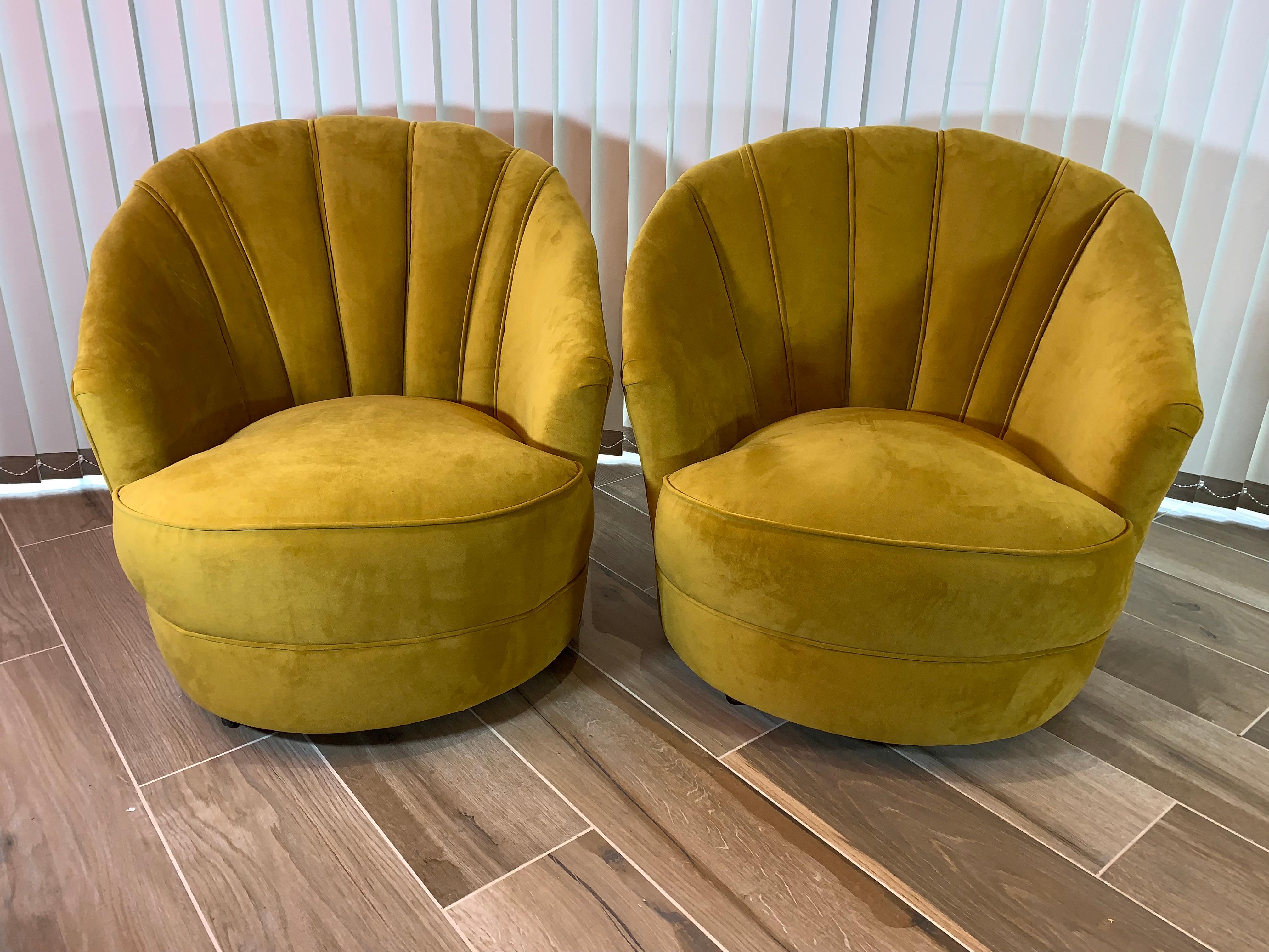Mid-20th Century Art Deco Tub/Cocktail Chairs For Sale