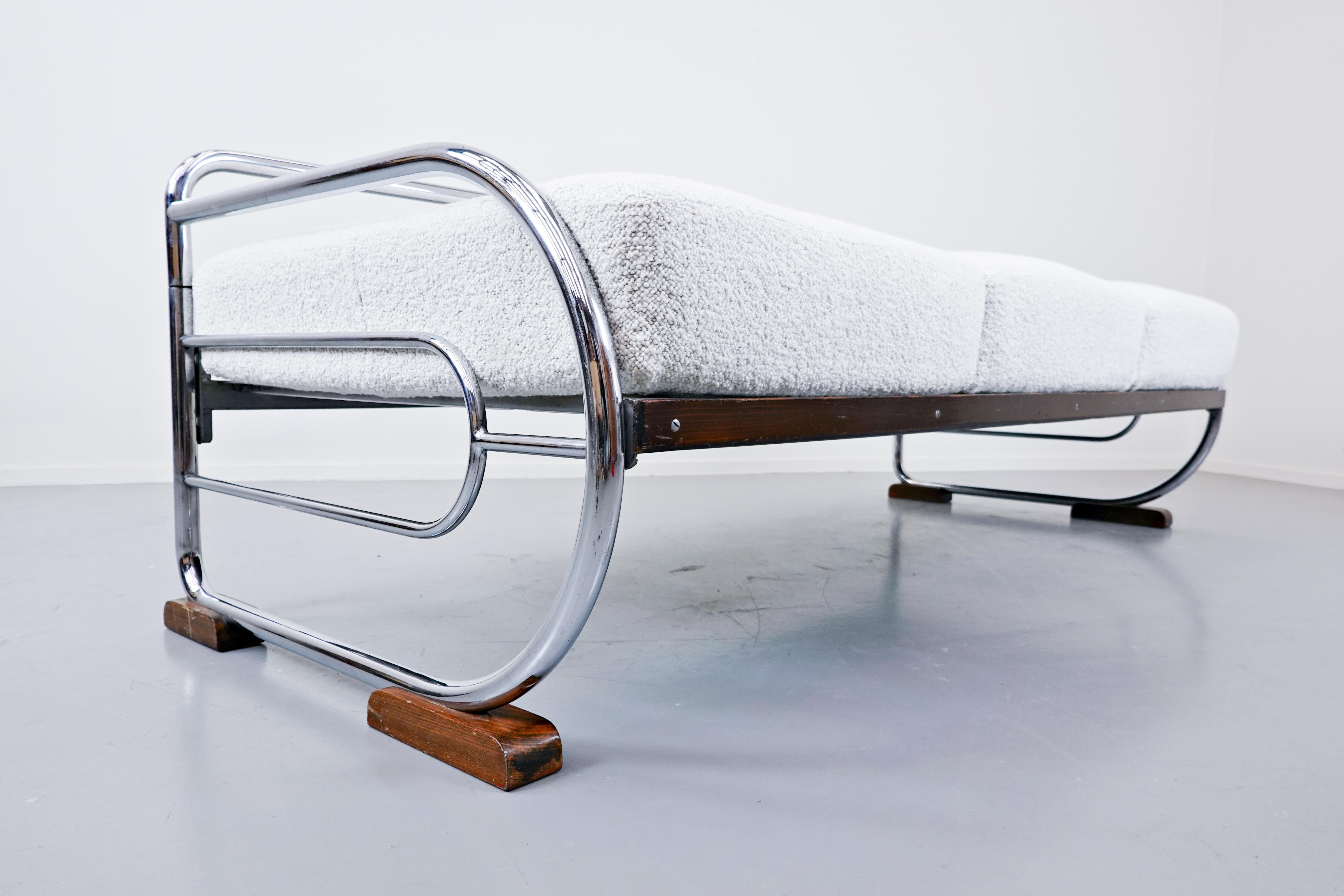 Art Deco Tubular Steel Sofa from Hynek Gottwald, 1930s 2