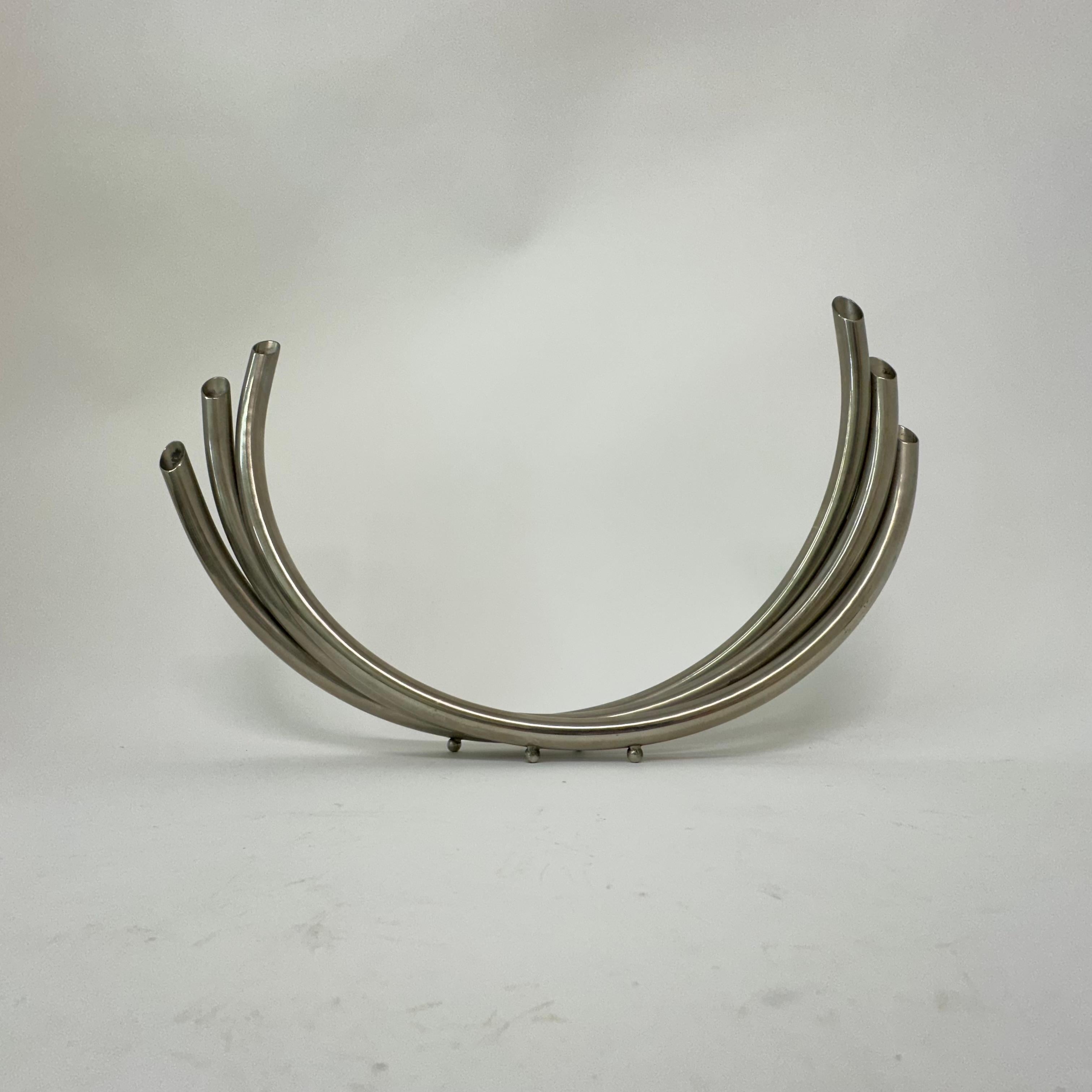 Jarrón tubular art déco , años 30 en venta 3